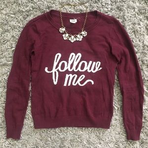 Garage Maroon Pullover